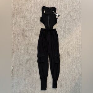 Fashion Nova Mesh Jumpsuit